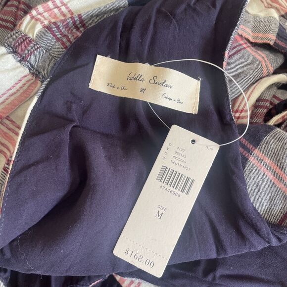 NWT New Anthropologie Dickens Plaid Dress by Isabella Sinclair Size Medium M - Picture 5 of 5